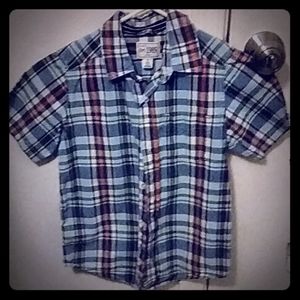 Blue button down